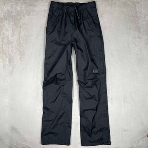 REI Co-Op Rainier Rain Pant Small Tall Black Peak 2.5L Full Zip Outdoors 33"